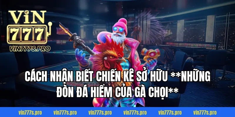 Cách nhận biết chiến kê sở hữu **những đòn đá hiểm của gà chọi**